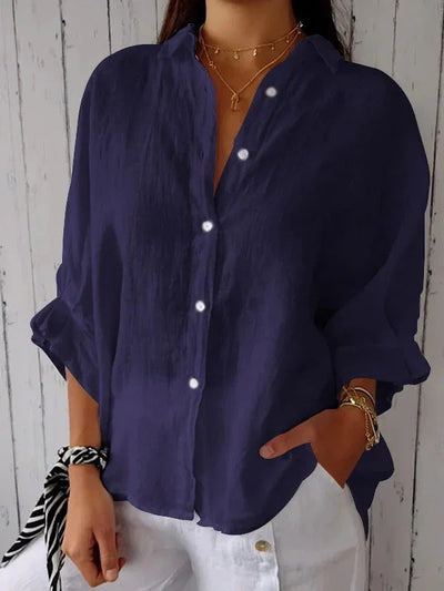 Julia™ - Casual Linen Blouse
