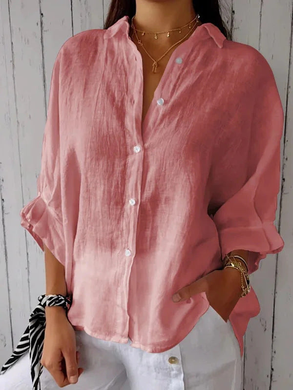 Julia™ - Casual Linen Blouse