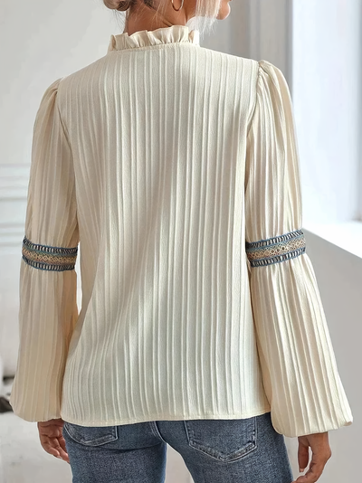 Corey™ - V-neck Blouse with Lace