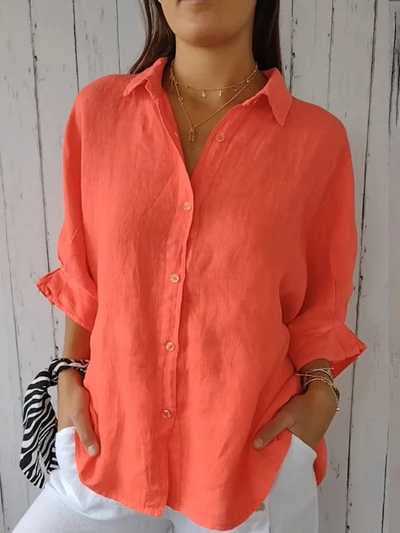 Julia™ - Casual Linen Blouse