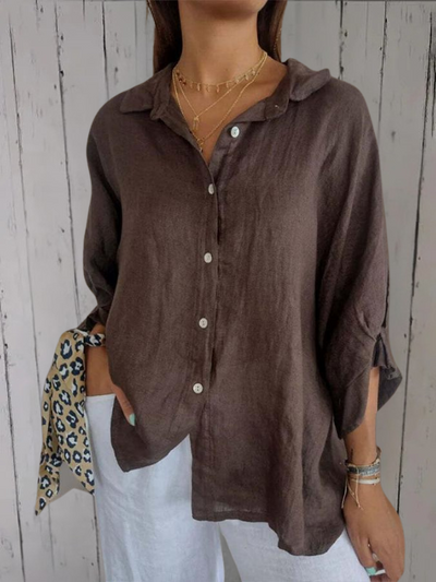 Julia™ - Casual Linen Blouse