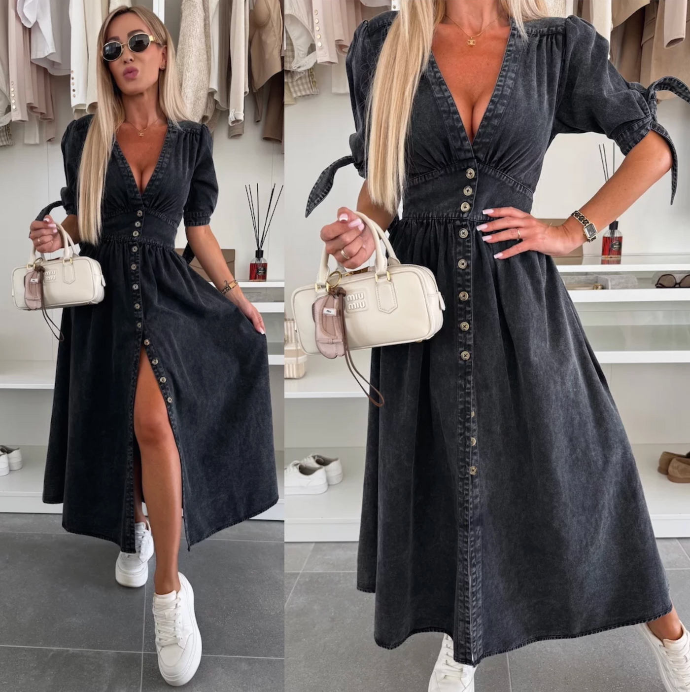 Ivanka - Stunning Denim Dress