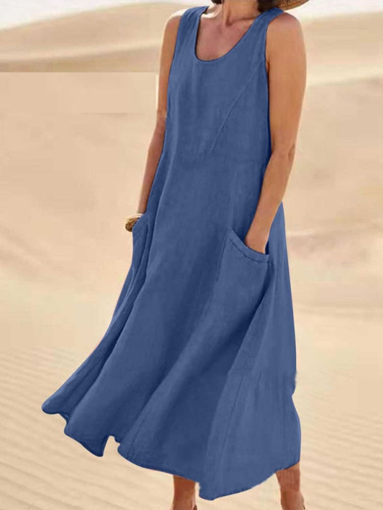 Emily - Elegant Summer Dress with Belly Coverage