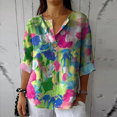 Callie - Casual blouse with floral print