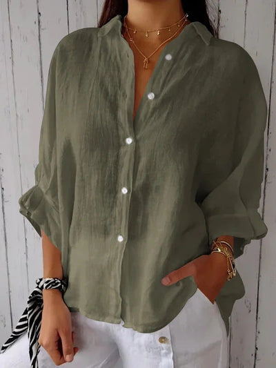 Julia™ - Casual Linen Blouse