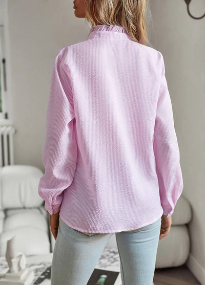 Aurora | Long-sleeved shirt with ruffles