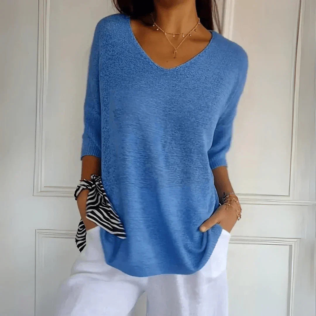 Azure- Relaxed Elegant Top