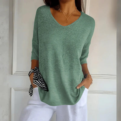 Azure- Relaxed Elegant Top
