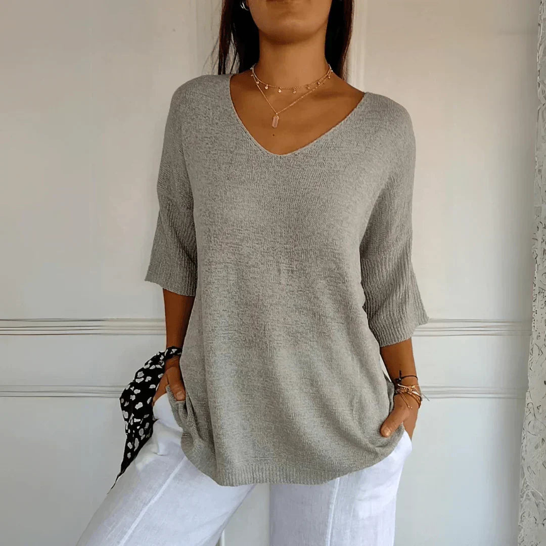 Azure- Relaxed Elegant Top