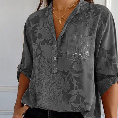 Jeza™ - Embellished Pocket Blouse