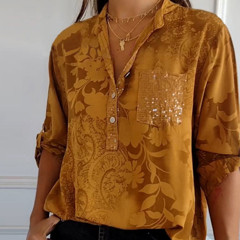 Jeza™ - Embellished Pocket Blouse